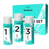 Набор составов для ламинирования BrowXenna®, тонкие и мягкие волосы, 3х5 мл