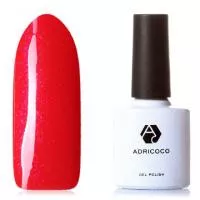 Цветной гель-лак ADRICOCO №031 мерцающий земляничный (8 мл.)